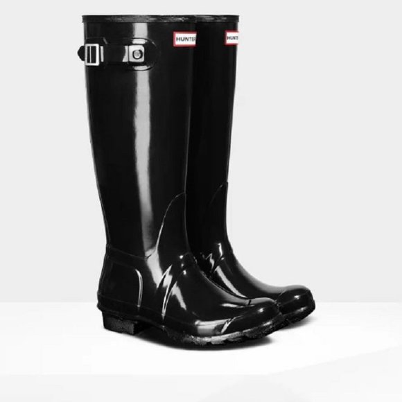 Hunter Shoes - Hunter Original Women's Tall Rain Boots - Black